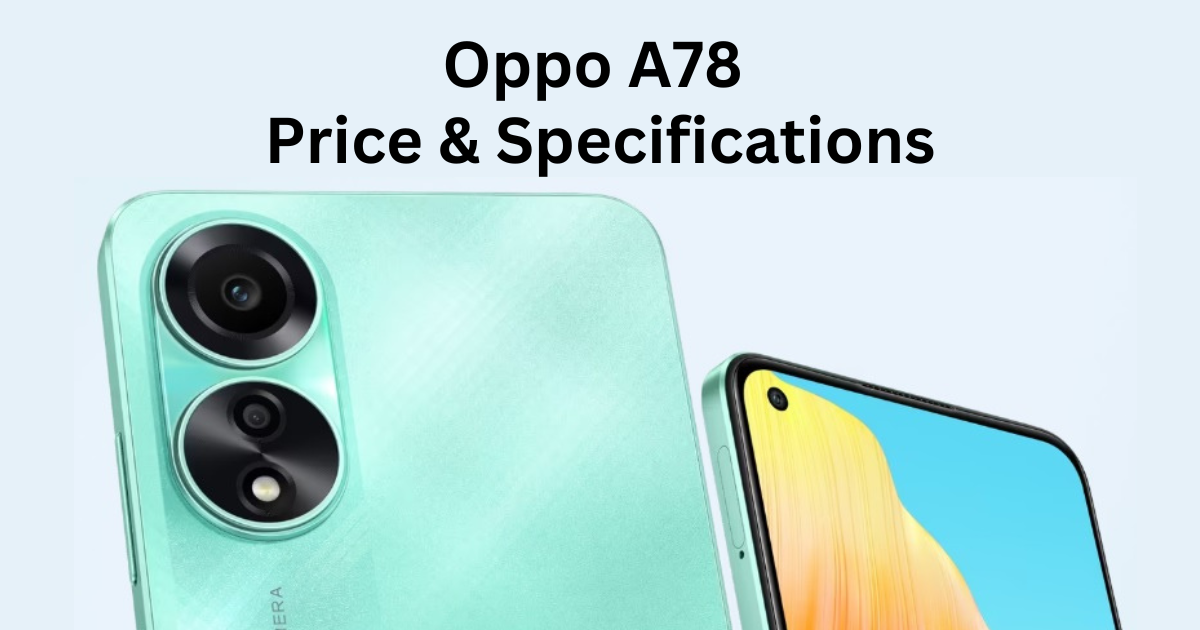 Oppo A78 Price in Pakistan